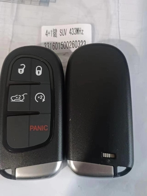 comprar 4+1Btn GQ4-54T 68141580AF 4A Chip 433MHz Control inteligente llave de coche para el 2014-2019 Jeep Cherokee Fabricación en línea