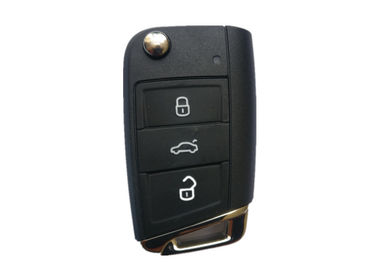 Llave remota 5G6 959 753AG del tirón de 3 megaciclos Volkswagen Golf del botón 433 con la batería
